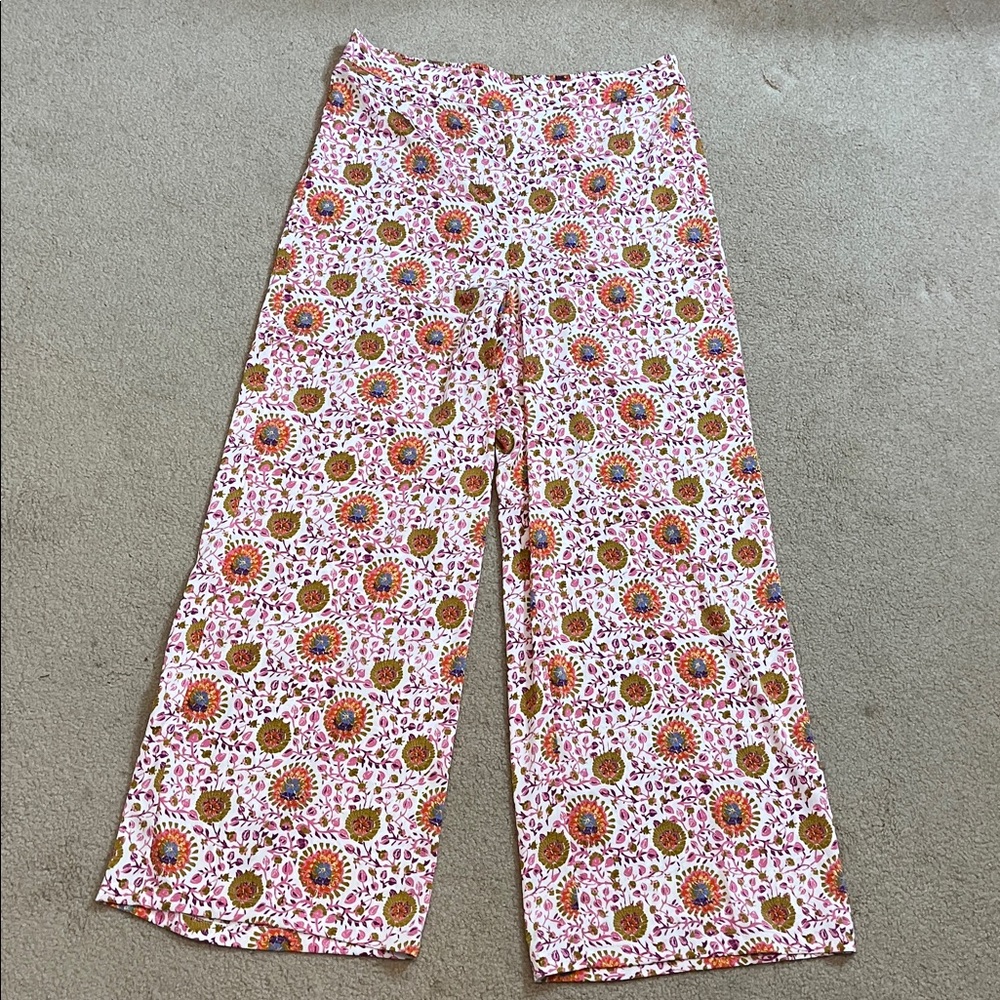 Floral Bunulu Palazzo Pants Size XL WORN ONCE
